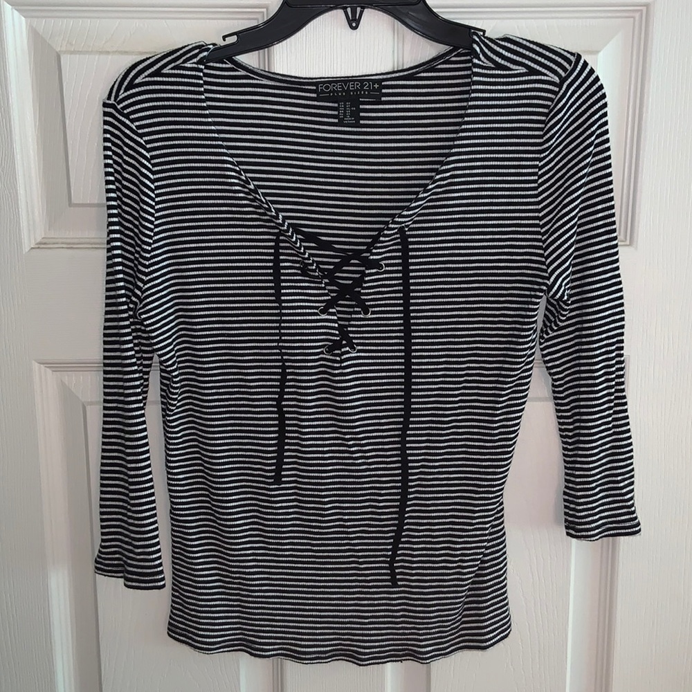 Forever 21 lace up top